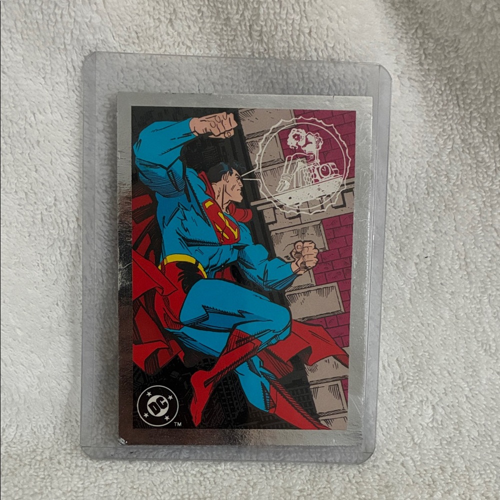 Superman Trading Card with Silver Border